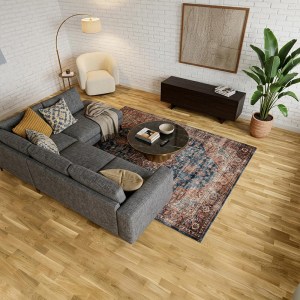 PARQUET PREFINITI - Rovere Naturale Verniciato Opaco - 3 Strip - Naturale-8